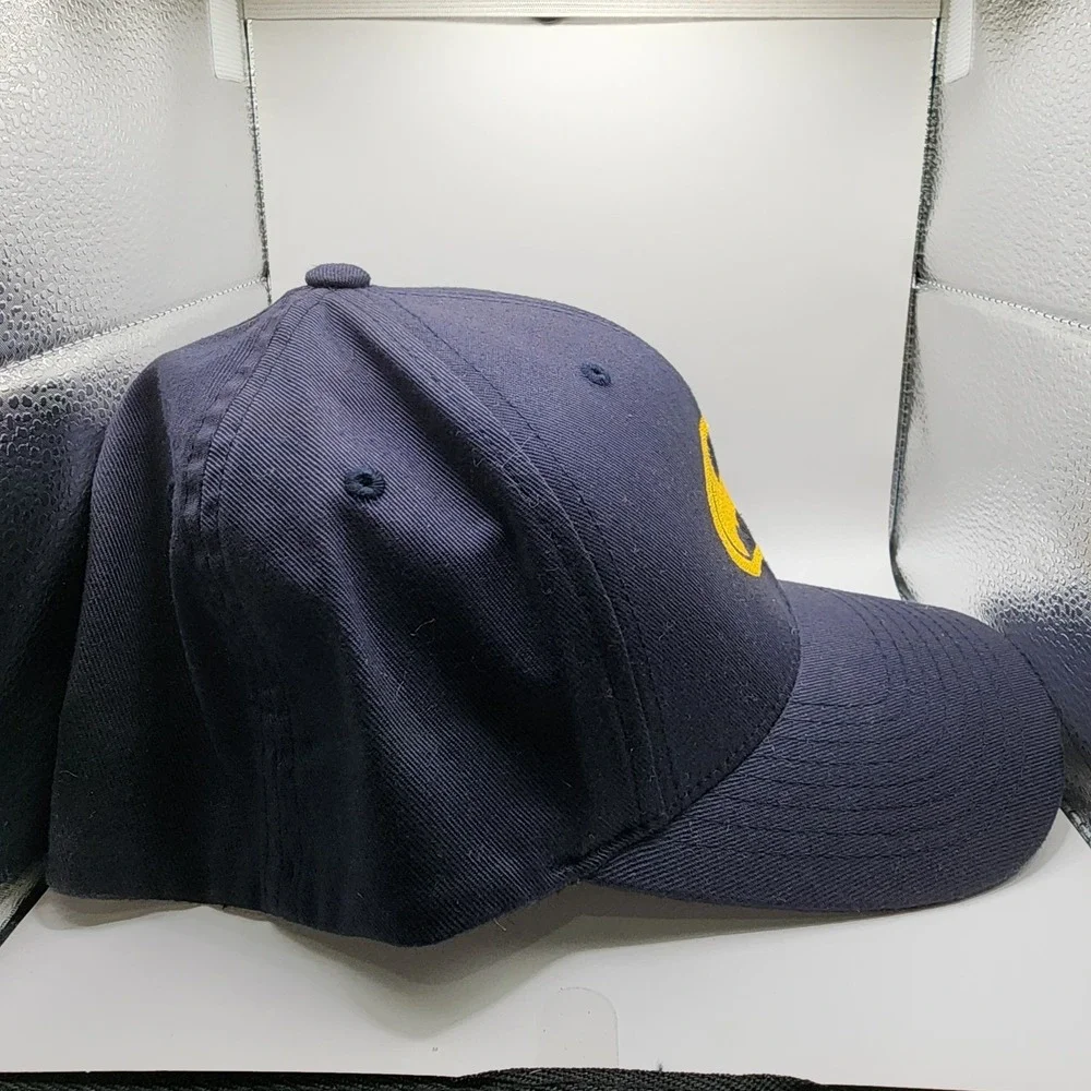 DC Comics‎ Batman Flex Fit Baseball Cap Hat Black Gold Logo Adult Size S/M